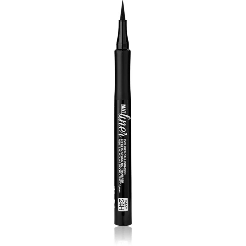 bellaoggi Mat Liner очна линия писалка с матиращ ефект цвят Velvety Black 1.2 мл.