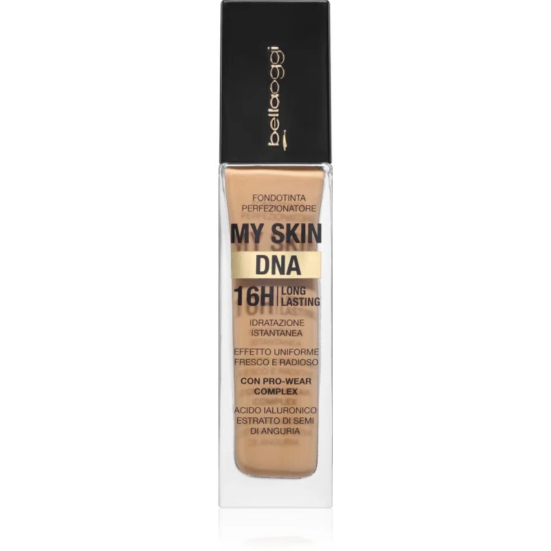 bellaoggi My Skin DNA хидратиращ фон дьо тен за перфектна кожа цвят True Nude 34 мл.