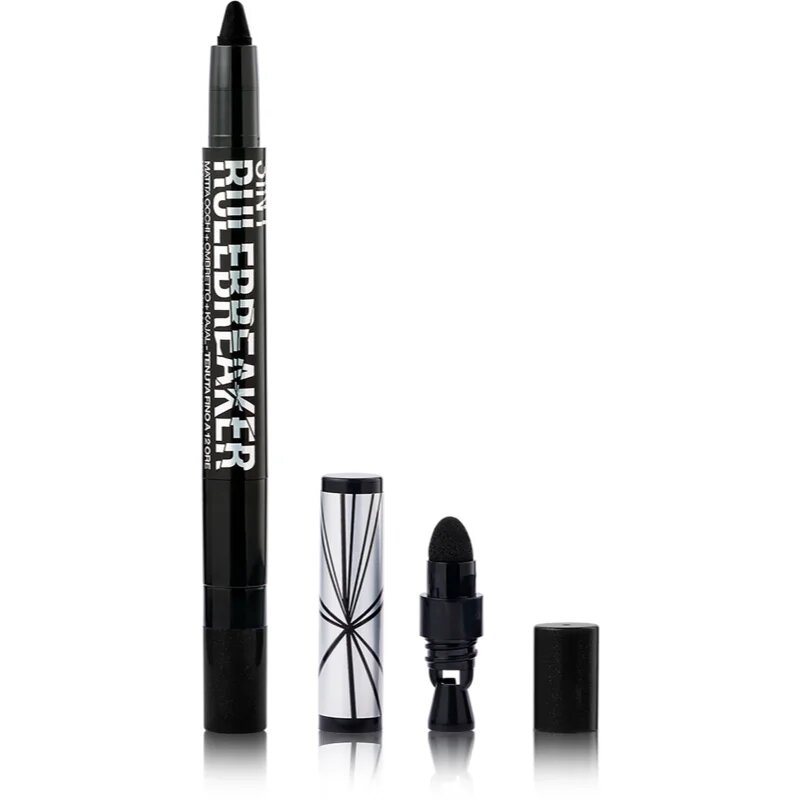 bellaoggi Rule Breaker 3 In 1 водоустойчив молив за очи 3 в 1 цвят Black 1 гр.