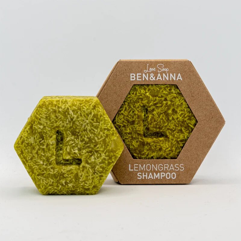 BEN&ANNA Love Soap Shampoo Твърд шампоан Lemongrass 60 гр.