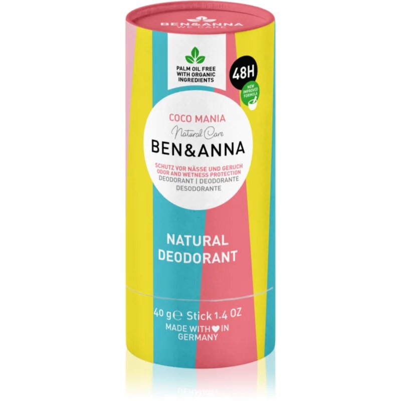 BEN&ANNA Natural Deodorant Coco Mania дезодорант стик 40 гр.
