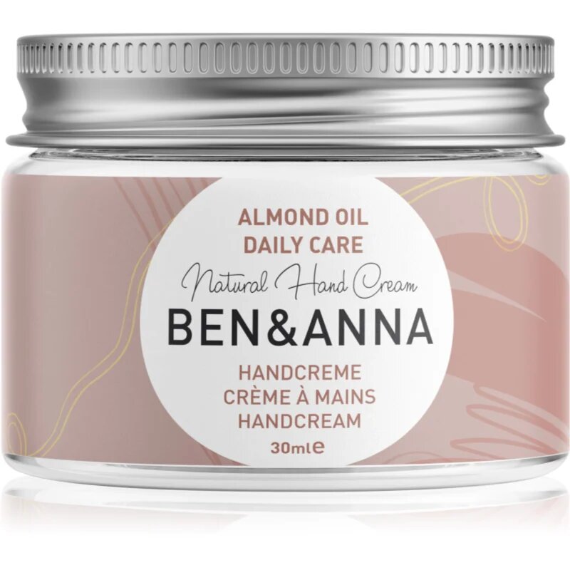BEN&ANNA Natural Hand Cream Daily Care крем за ръце с бадемово масло 30 мл.