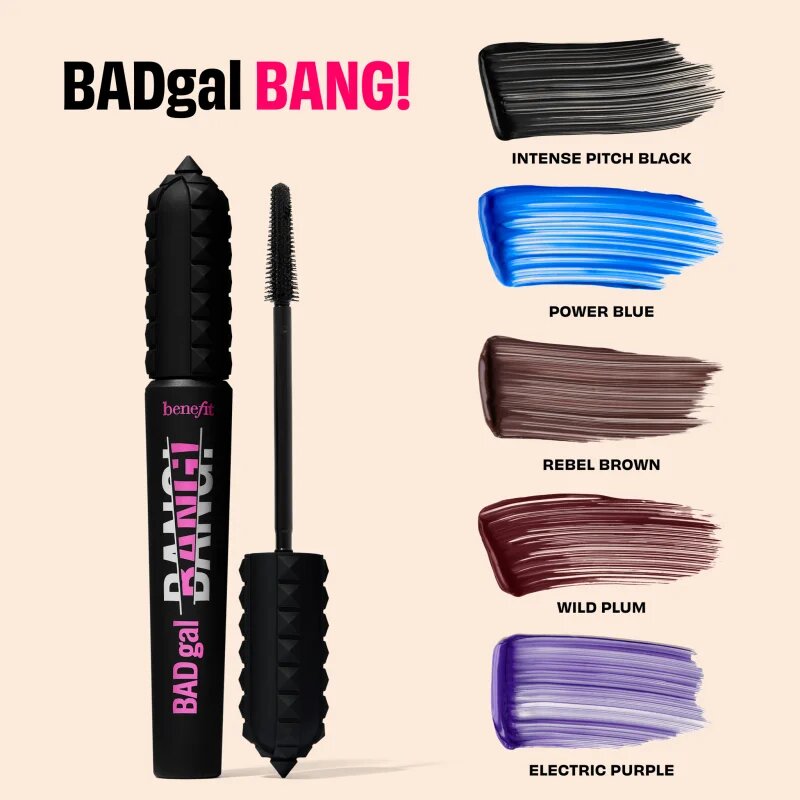 Benefit BADgal BANG! Volumizing Mascara спирала за обем цвят Electric Purple 8.5 гр.