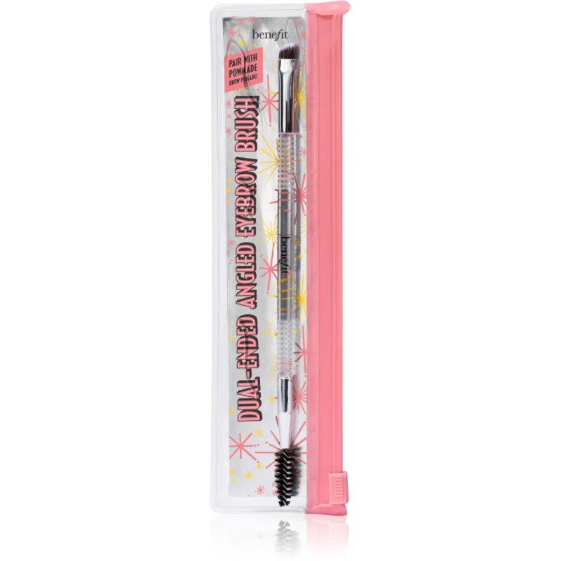 Benefit Dual-Ended Angled Eyebrow Brush двустранна четка за вежди 1 бр.