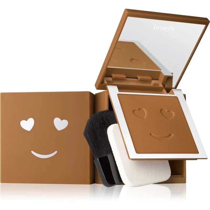 Benefit Hello Happy Velvet Powder Foundation компактна пудра цвят 12 Dark Warm 7 гр.