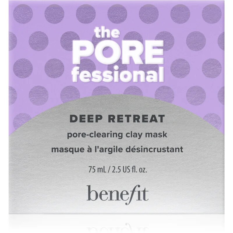 Benefit The POREfessional Deep Retreat почистваща глинена маска за лице за разширени пори 75 мл.