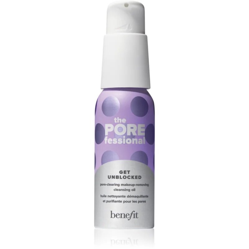Benefit The POREfessional Get Unblocked Mini почистващо и премахващо грима масло за изглаждане на кожата и минимизиране на порите 45 мл.