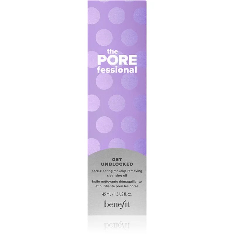 Benefit The POREfessional Get Unblocked Mini почистващо и премахващо грима масло за изглаждане на кожата и минимизиране на порите 45 мл.