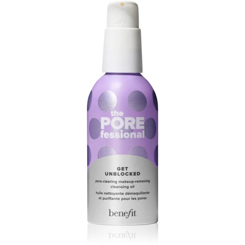 Benefit The POREfessional Get Unblocked почистващо и премахващо грима масло за изглаждане на кожата и минимизиране на порите 147 мл.