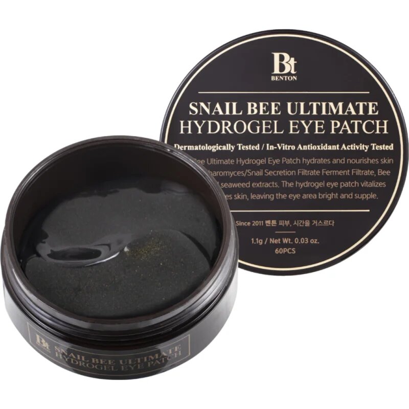 Benton Snail Bee хидрогелова маска за зоната около очите против отоци и тъмни кръгове 60 бр.