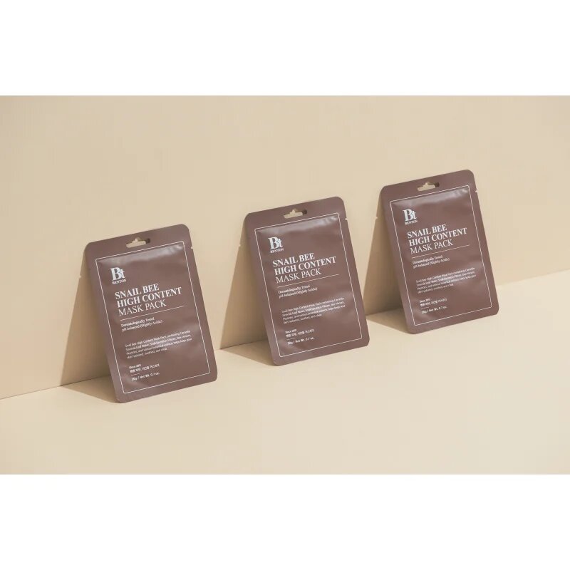 Benton Snail Bee платнена маска за цялостна грижа с екстракт от охлюви 10 × 20 гр.