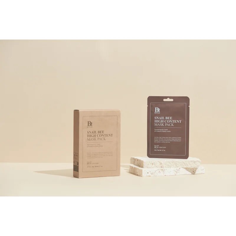 Benton Snail Bee платнена маска за цялостна грижа с екстракт от охлюви 10 × 20 гр.