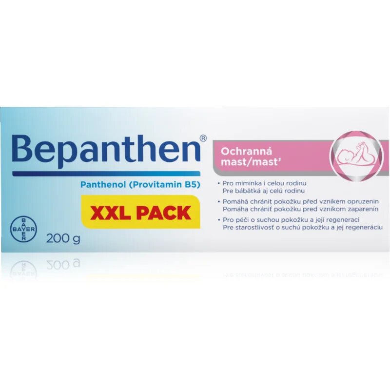 Bepanthen Panthenol XXL Pack мехлем за защита на кожата 200 гр.