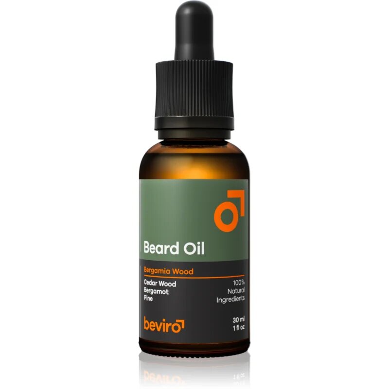 Beviro Bergamia Wood масло за бради с аромат на дървесина 30 мл.