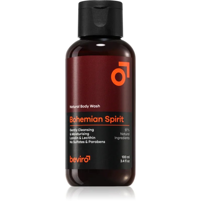 Beviro Bohemian Spirit Natural Body Wash натурален душ-гел за мъже 100 мл.