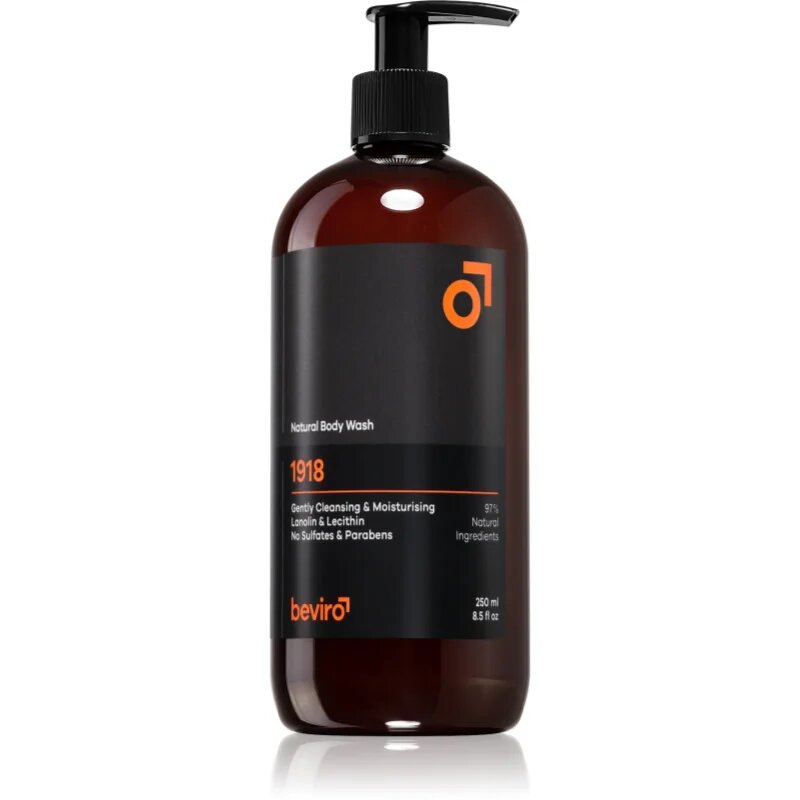 Beviro Natural Body Wash 1918 душ-гел за мъже 250 мл.