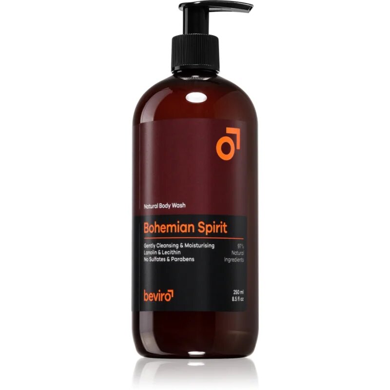 Beviro Natural Body Wash Bohemian Spirit душ-гел за мъже 250 мл.
