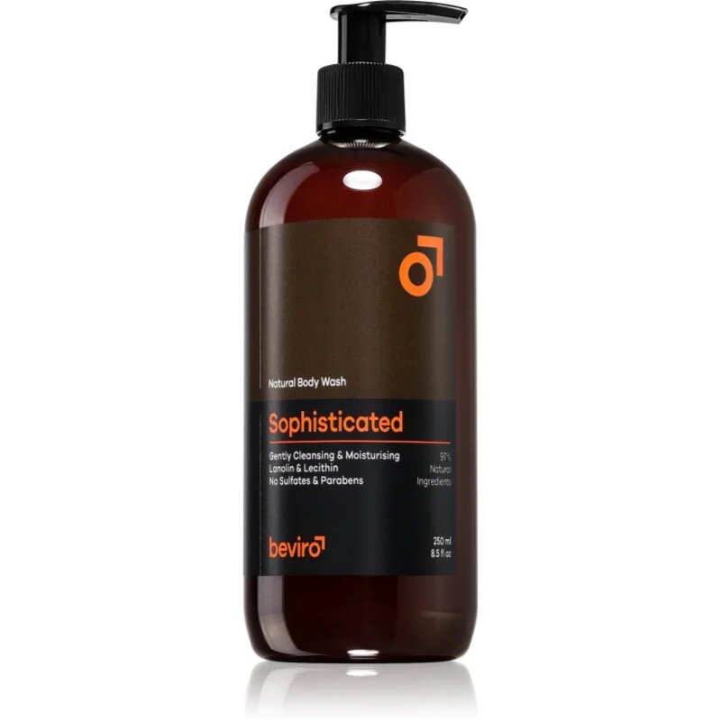 Beviro Natural Body Wash Sophisticated душ-гел за мъже 250 мл.