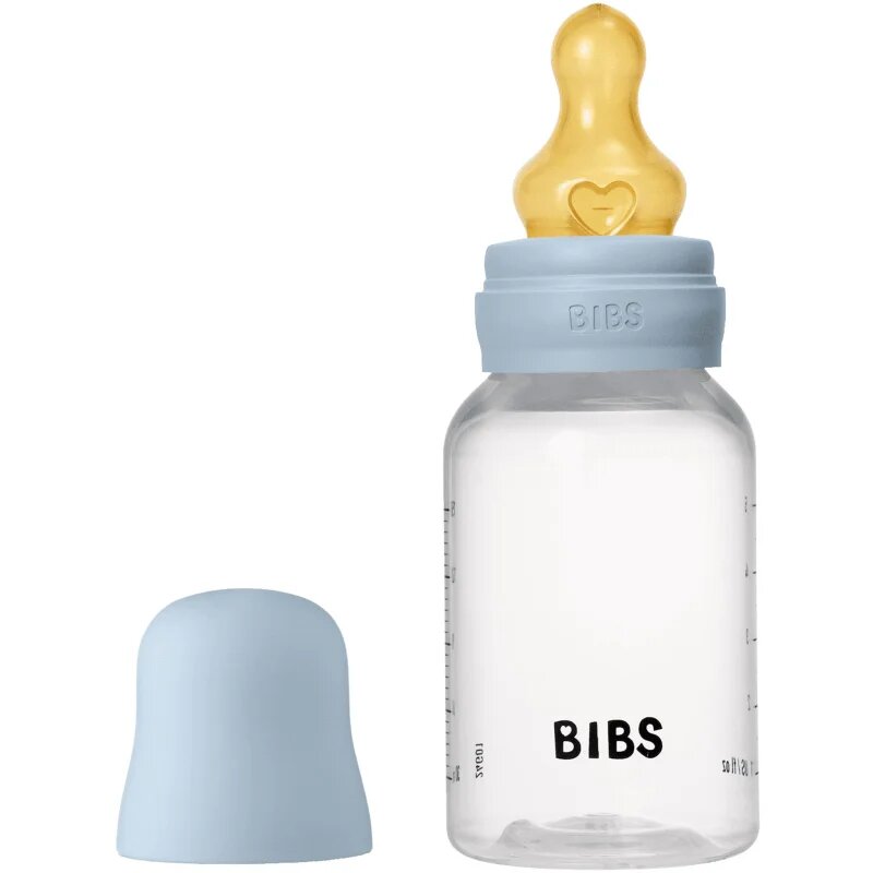 BIBS Anti-Colic Baby Bottle Latex шише против колики с биберон от латекс Baby Blue 1 бр.