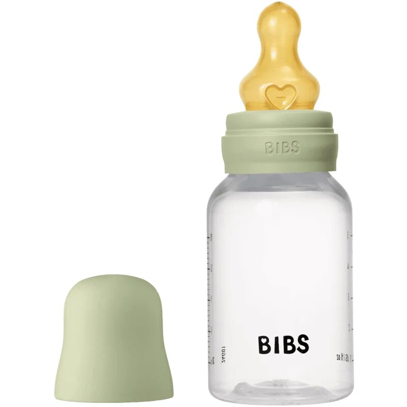 BIBS Anti-Colic Baby Bottle Latex шише против колики с биберон от латекс Sage 1 бр.