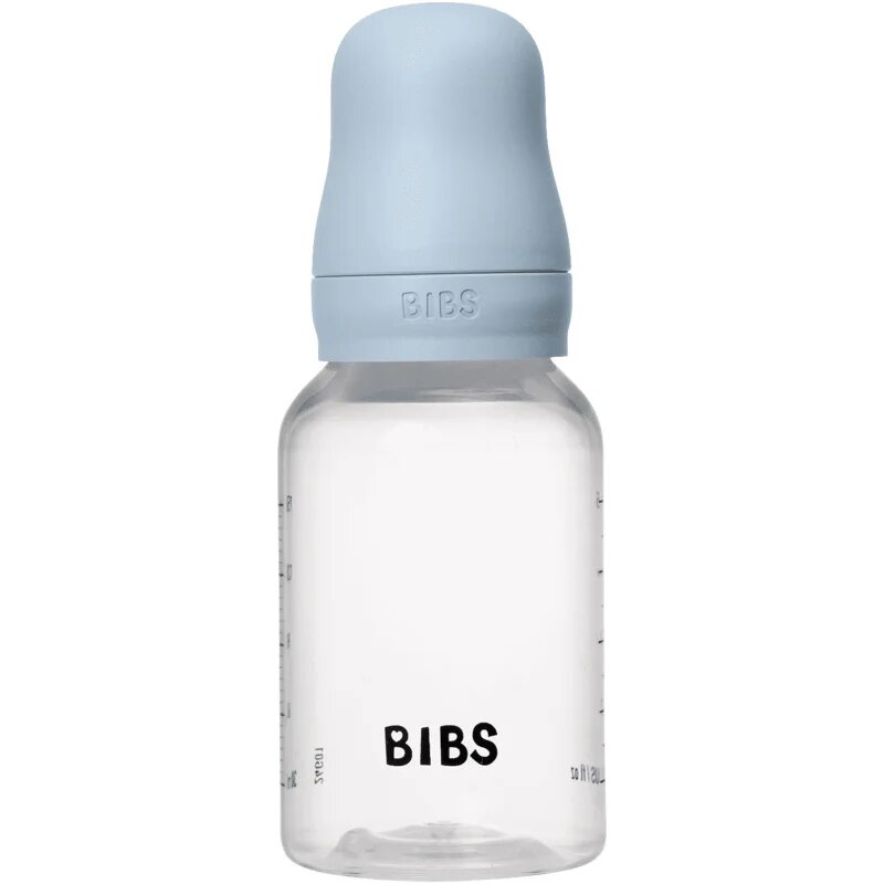 BIBS Anti-Colic Baby Bottle Silicone шише против колики със силиконов биберон Baby Blue 1 бр.