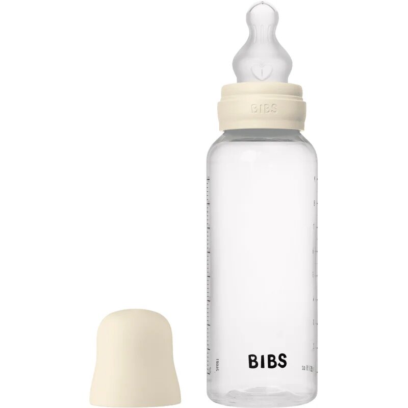 BIBS Anti-Colic Baby Bottle Silicone шише против колики със силиконов биберон Ivory 1 бр.