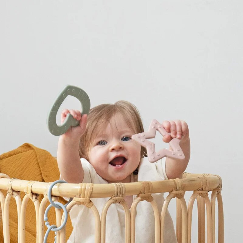 BIBS Baby Bitie Star гризалка Blush 1 бр.