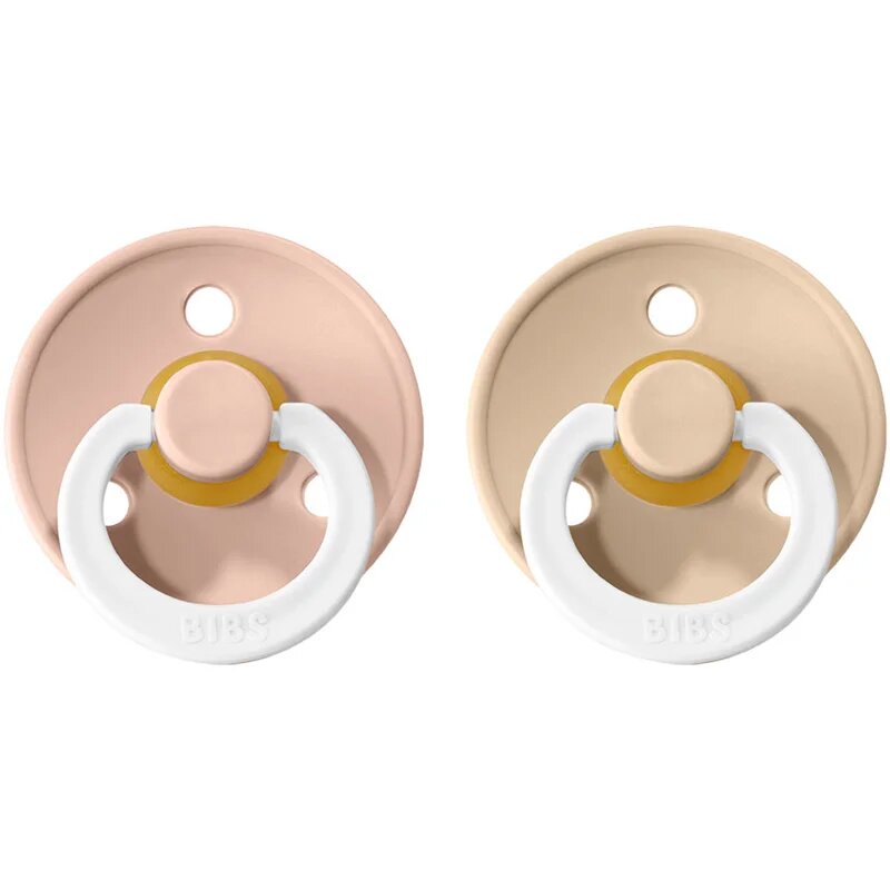 BIBS Colour Natural Rubber Size 3: 18+ months биберон Blush Night / Vanilla Night 2 бр.
