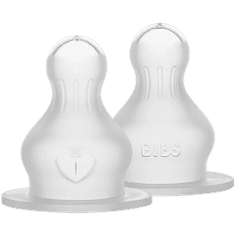BIBS Silicone Bottle Nipple биберон за шише Slow Flow 2 бр.