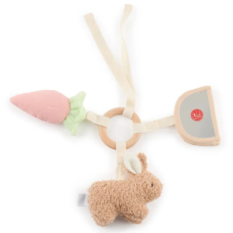 Bieco Activity Toy Bunny Fine контрастна играчка за окачане 1 бр.