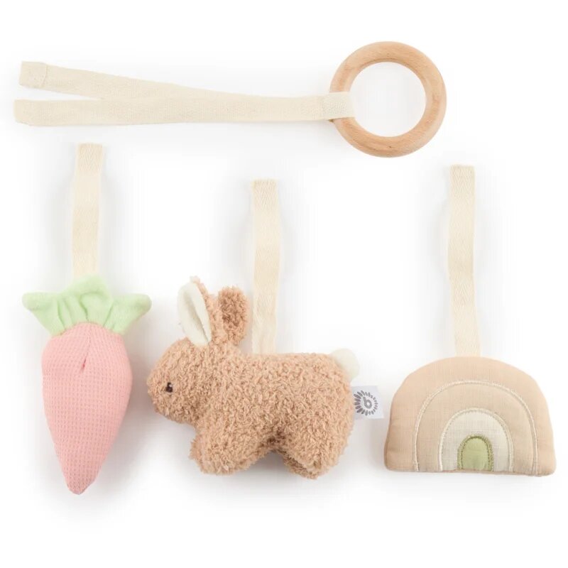 Bieco Activity Toy Bunny Fine контрастна играчка за окачане 1 бр.