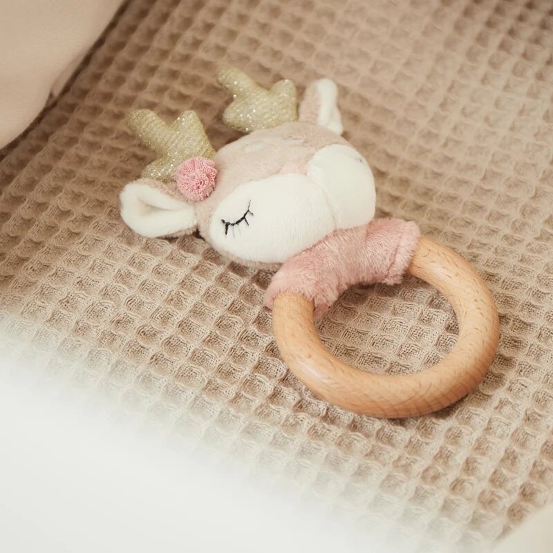 Bieco Grasping Toy with Rattle Fawn Ella играчка с дрънкалка 0 m+ 1 бр.