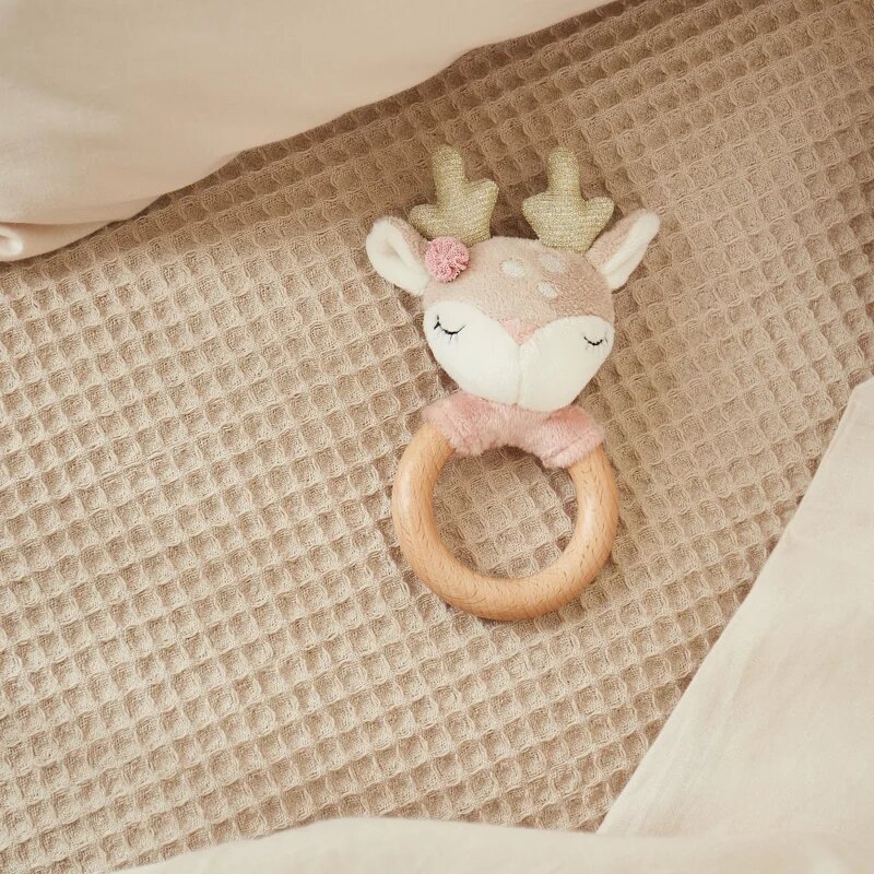 Bieco Grasping Toy with Rattle Fawn Ella играчка с дрънкалка 0 m+ 1 бр.