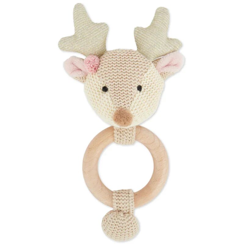 Bieco Grasping Toy with Rattle Fawn играчка с дрънкалка 0 m+ 1 бр.