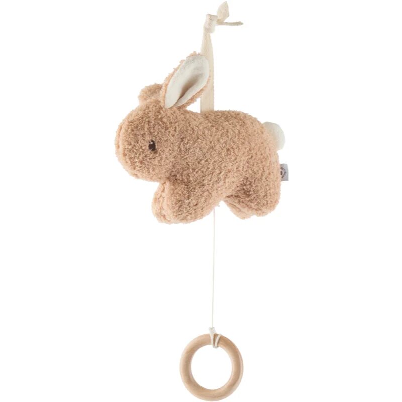 Bieco Musical Toy Bunny Fine контрастна играчка за окачане с мелодия 1 бр.