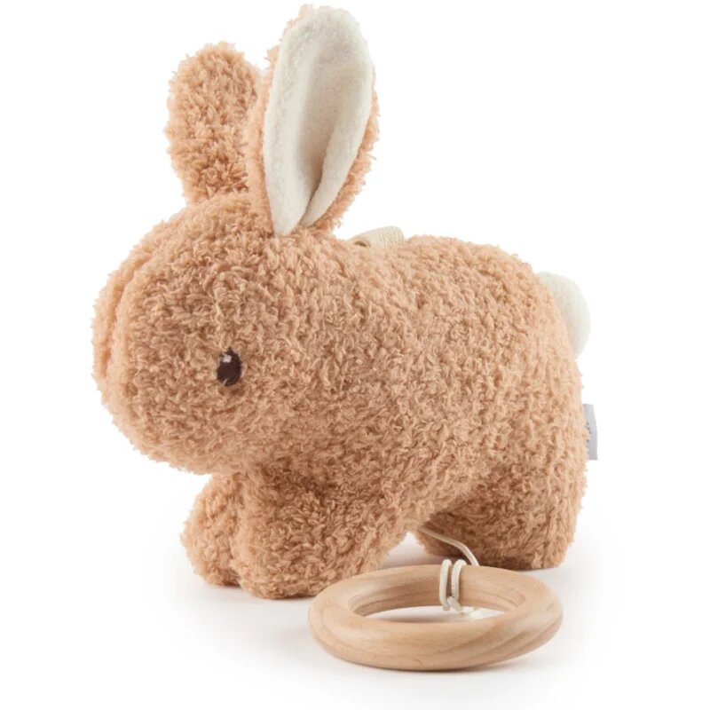Bieco Musical Toy Bunny Fine контрастна играчка за окачане с мелодия 1 бр.