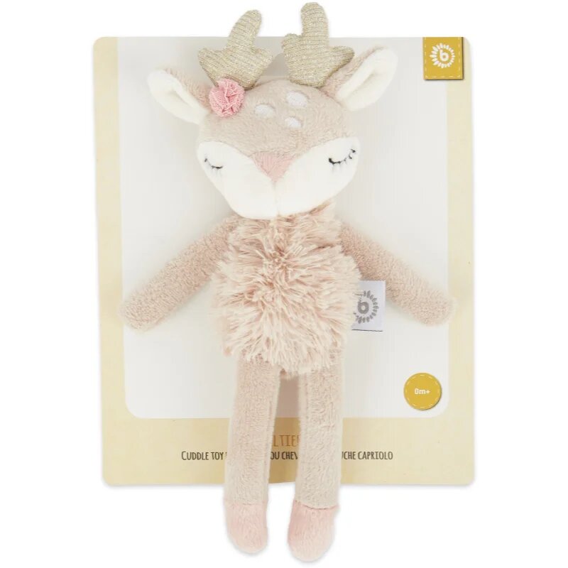 Bieco Toy with Rattle Fawn Ella плюшена играчка с дрънкалка 0 m+ 1 бр.