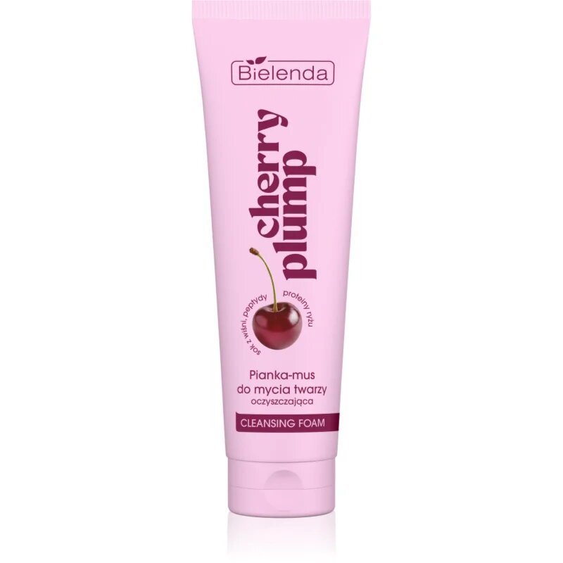 Bielenda Cherry Plump пяна за почистване и премахване на грим 130 гр.