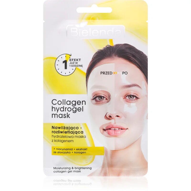 Bielenda Collagen Hydrogel Mask хидрогелна маска с колаген 1 бр.