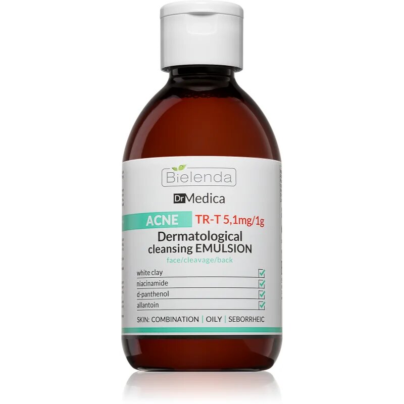 Bielenda Dr Medica Acne дерматологична почистваща емулсия за мазна кожа склонна към акне 250 мл.