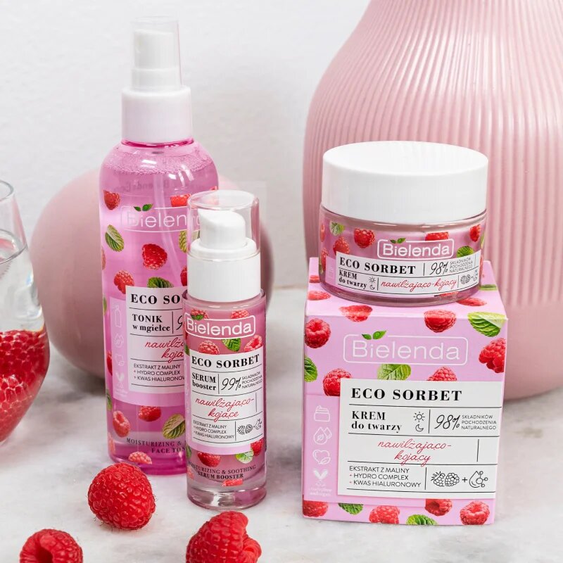 Bielenda Eco Sorbet Raspberry успокояващ и хидратиращ серум 30 мл.