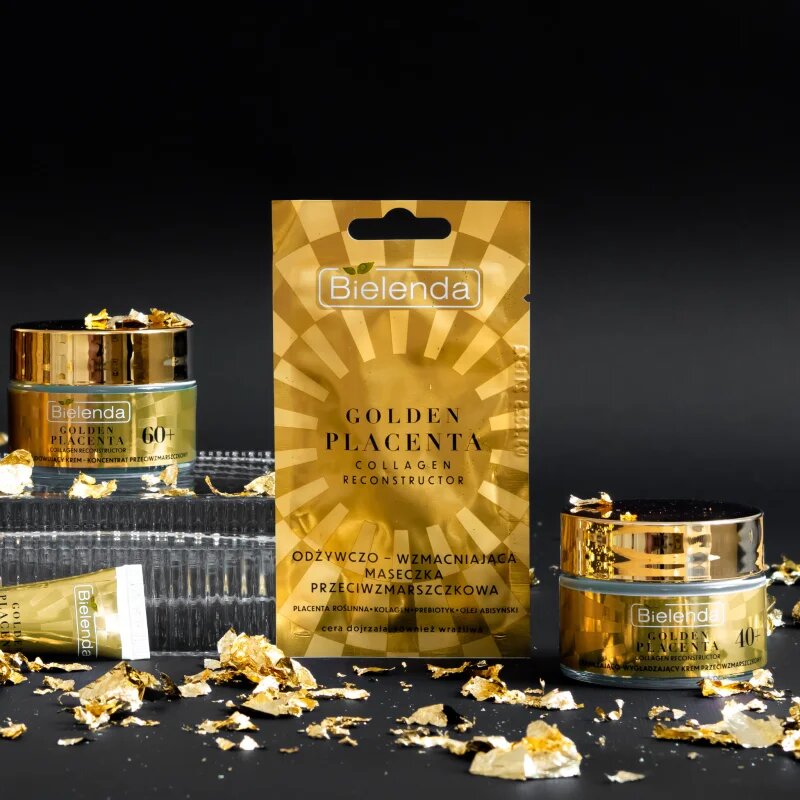 Bielenda Golden Placenta Collagen Reconstructor хидратиращ и изглаждащ крем за лице 40+ 50 мл.