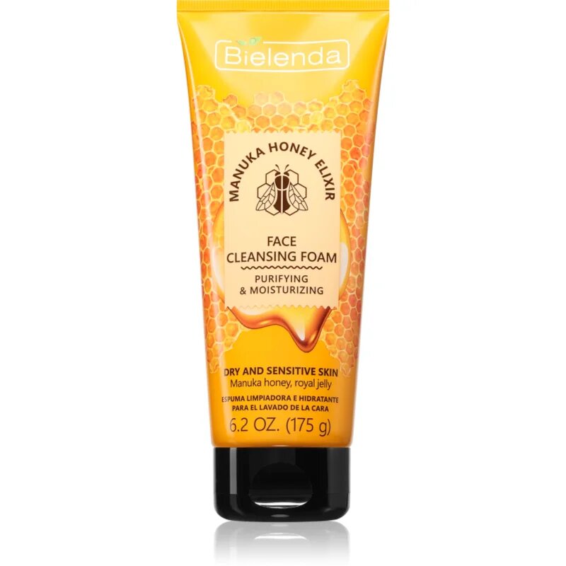 Bielenda Manuka Honey хидратираща почистваща пяна за много суха и чувствителна кожа 175 гр.