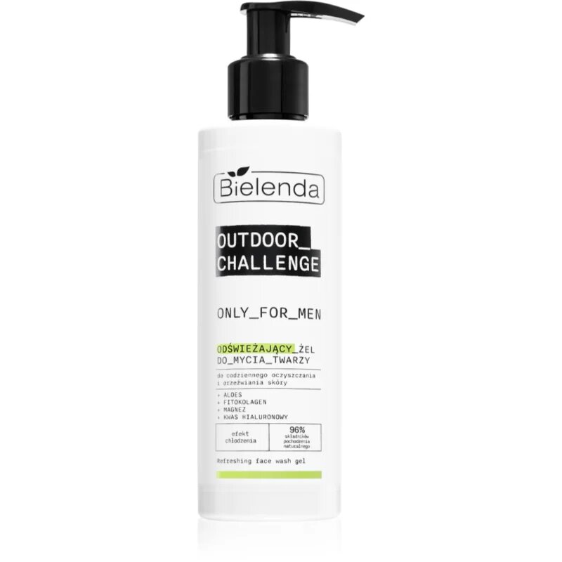 Bielenda Only For Men Outdoor Challenge освежаващ гел за лице за мъже 190 мл.