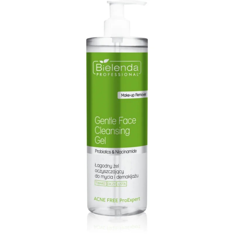 Bielenda Professional Acne Free ProExpert лек почистващ гел за зоната на лицето и очите 500 мл.