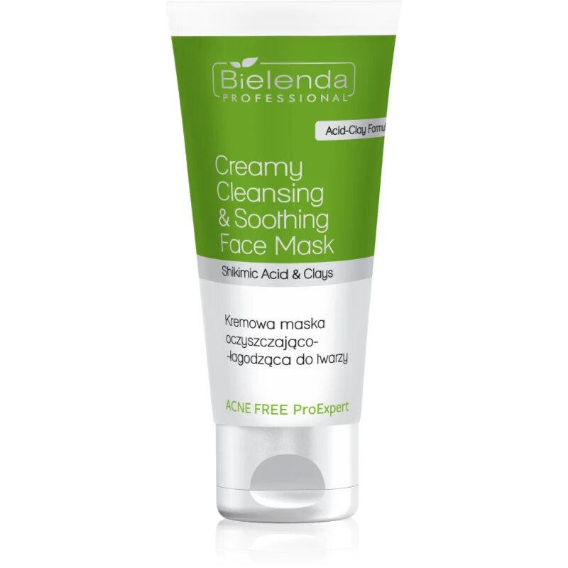 Bielenda Professional Acne Free ProExpert почистваща и успокояваща маска за лице 150 мл.