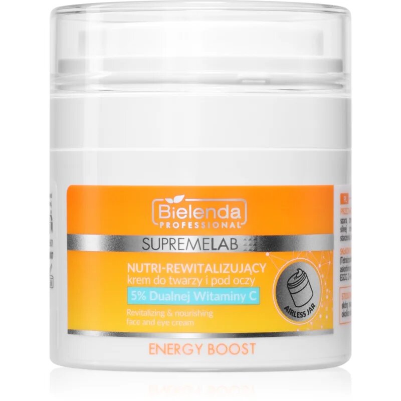 Bielenda Professional Supremelab Energy Boost енергизиращ крем за зоната на лицето и очите 40 мл.
