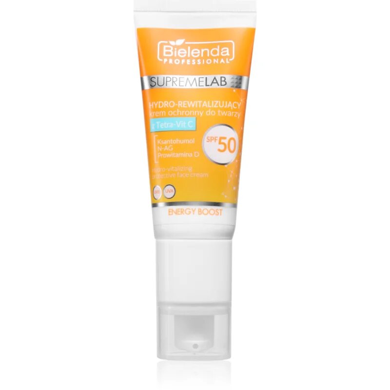 Bielenda Professional Supremelab Energy Boost хидратиращ крем за лице с витамин С SPF 50 40 мл.