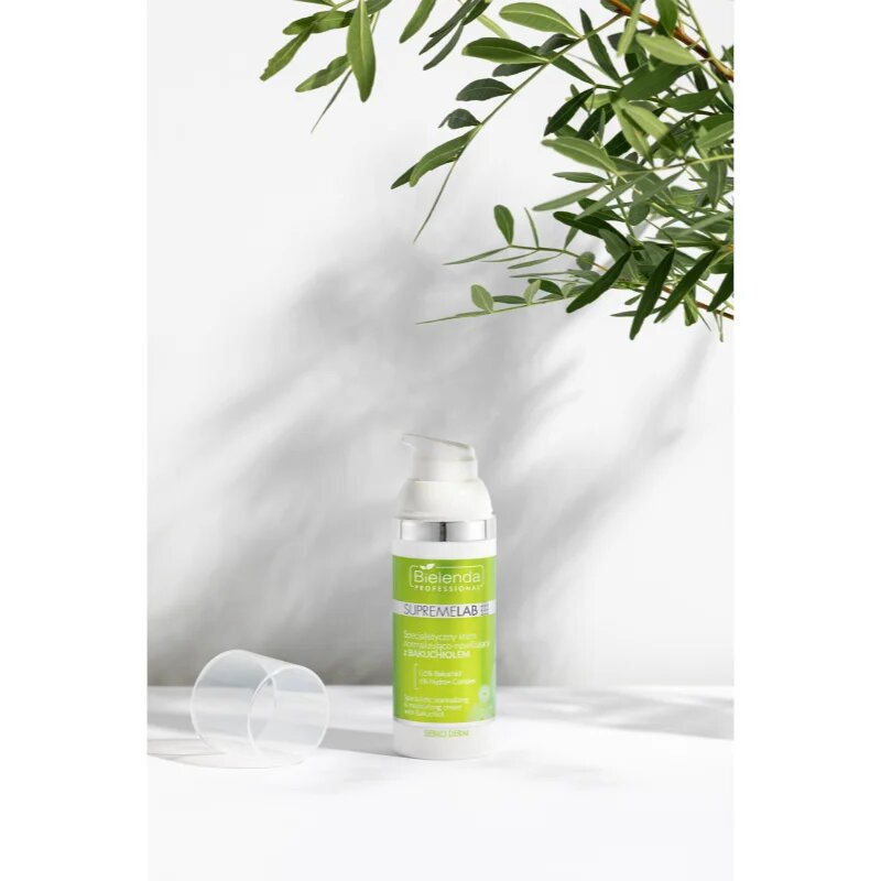Bielenda Professional Supremelab Sebio Derm нормализиращ дневен крем 05% Bakuchiol & 6% Hydro Complex 50 мл.