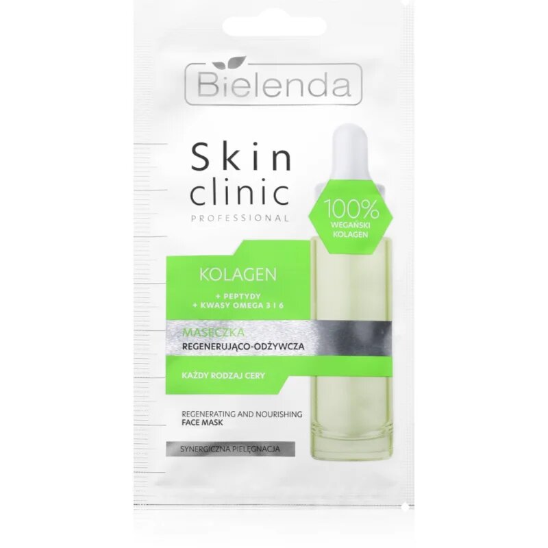 Bielenda Skin Clinic Professional Collagen подхранваща регенерираща маска за нощ 8 гр.